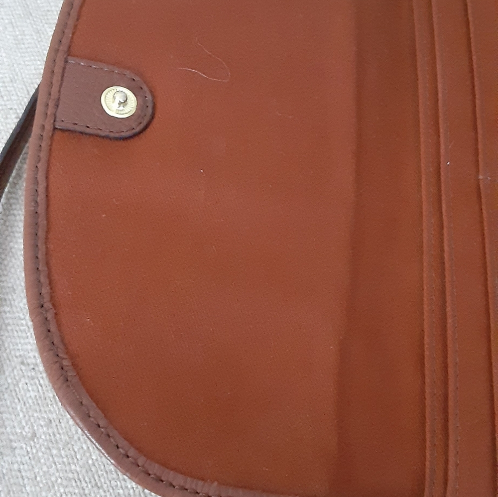 Fossil Elegant Brown Leather Crossbody Bag ,wallet - Picture 2 of 16